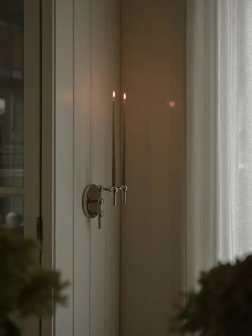 STOFF Nagel STOFF Vægophæng, sort fra> Gaver Til Ham|Lysestager