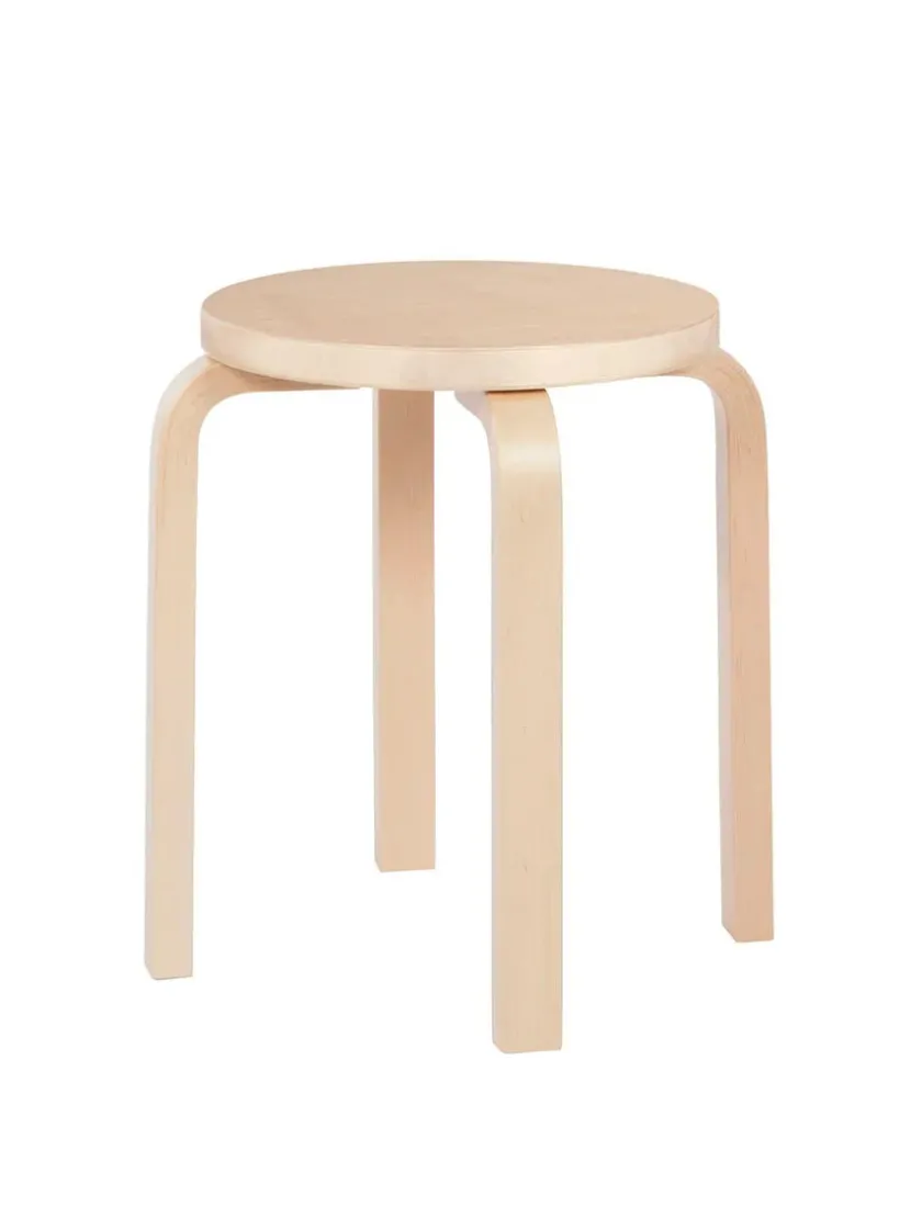 Artek Stool E60, sortlakeret fra> Skamler