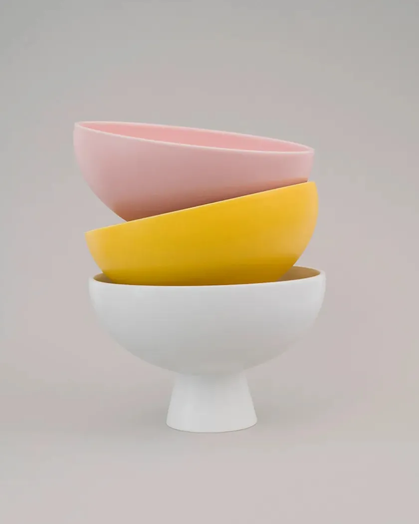 raawii Strøm Skål, coral blush fra> Service