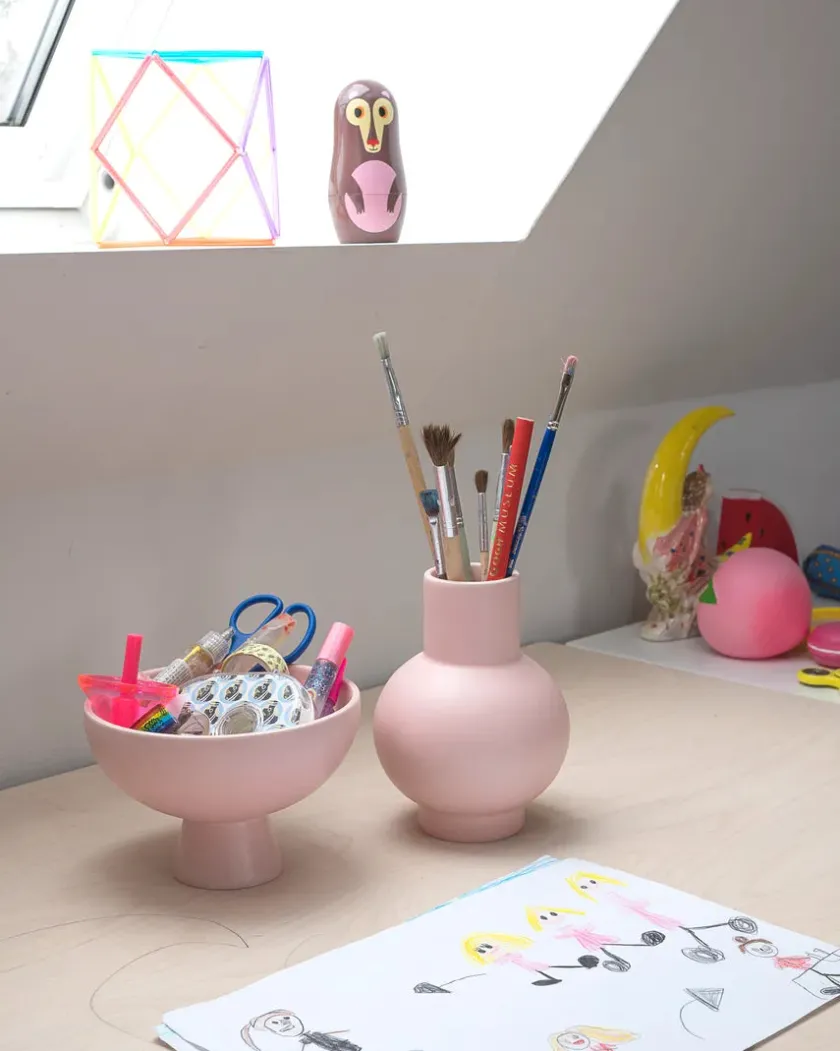 raawii Strøm Skål, coral blush fra> Service