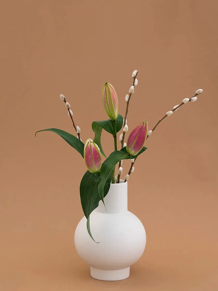raawii Strøm Vase, blue fra> Vaser
