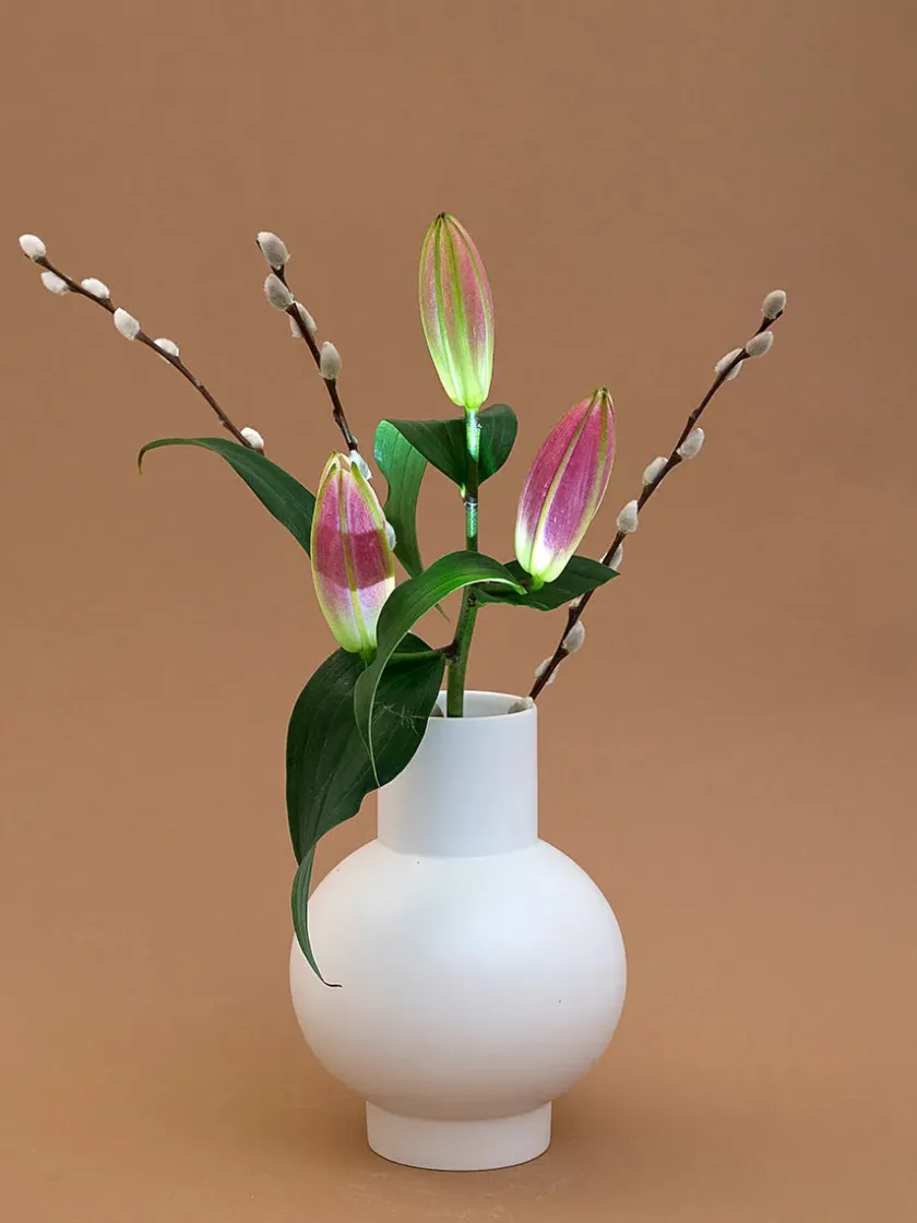 raawii Strøm Vase, coral blush fra> Vaser