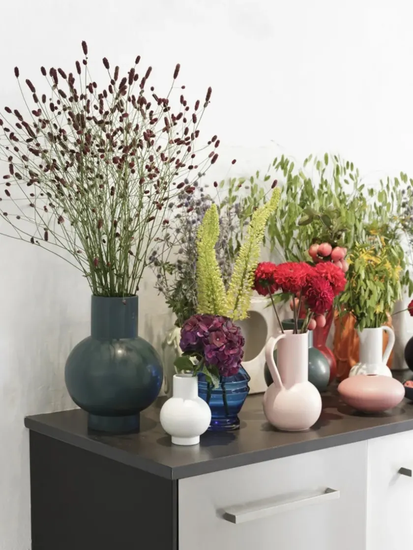 raawii Strøm Vase, vaporous grey fra> Vaser