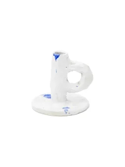 NIKO JUNE Studio Candlestick, white fra> Lysestager