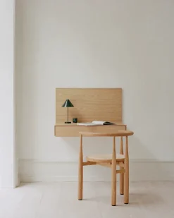 New Works Tana Wall Mounted Desk, black stained oak fra><noscript><img width=