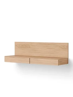 New Works Tana Wall Mounted Media Module, oak fra> Hylder|Tv-Borde