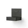 New Works Tana Wall Mounted Nightstand, black stained oak fra> Natborde|Natborde