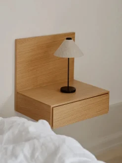 New Works Tana Wall Mounted Nightstand, oak fra> Natborde|Natborde