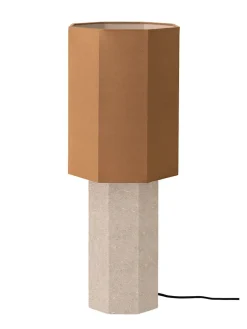 Louise Roe The Eight Over Eight Lamp Large, beige travertine fra><noscript><img width=