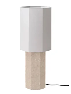 Louise Roe The Eight Over Eight Lamp Large, beige travertine fra><noscript><img width=