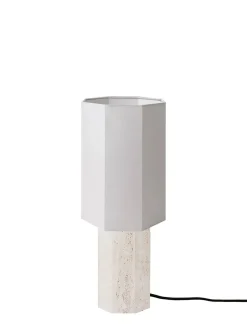 Louise Roe The Eight Over Eight Lamp Small, beige travertine fra><noscript><img width=