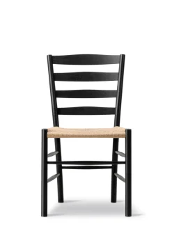 Fredericia Furniture The Klint Chair, sortlakeret eg fra> Spisebordsstole