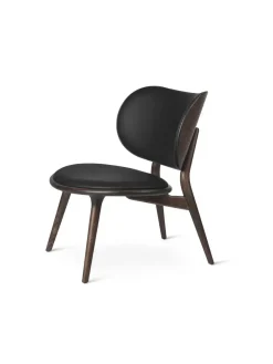 Mater The Lounge Chair, sirka grå eg med sort læder fra> Loungestole|Lænestole