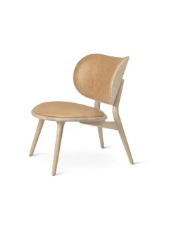 Mater The Lounge Chair, sirka grå eg med sort læder fra><noscript><img width=