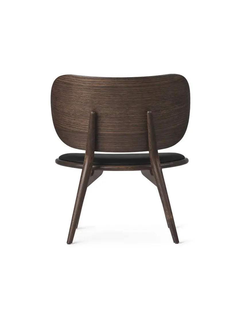 Mater The Lounge Chair, sort bøg med sort læder fra> Loungestole|Lænestole