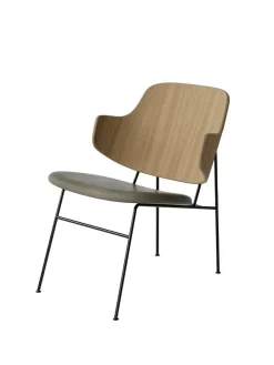 Audo Copenhagen The Penguin Lounge Chair, Læder fra><noscript><img width=