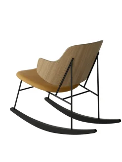 Audo Copenhagen The Penguin Rocking Chair, eg natur/dakar læder fra><noscript><img width=