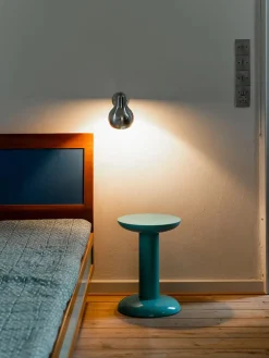 raawii Thing Sidebord/Skammel, turquoise fra> Skamler
