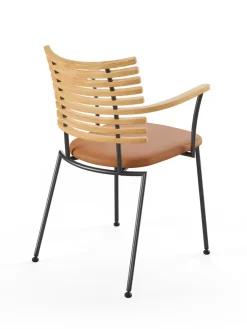 Naver Collection Tiger Armstol, sort læder fra><noscript><img width=