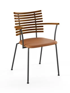 Naver Collection Tiger Armstol, sort læder fra><noscript><img width=