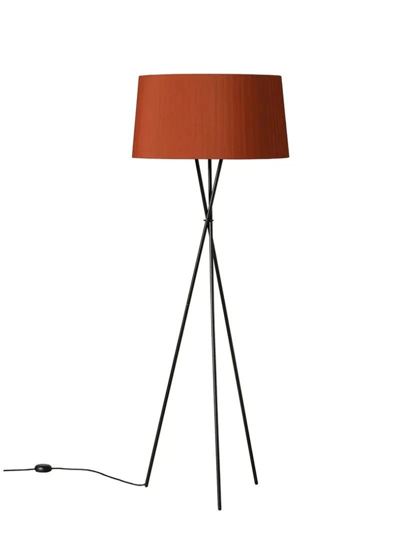 Santa & Cole Tripode Gulvlampe fra Santa and Cole, red-amber (G5)> Gulvlamper|Spots
