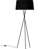 Santa & Cole Tripode Gulvlampe fra Santa and Cole, sort (G5)> Gulvlamper|Spots