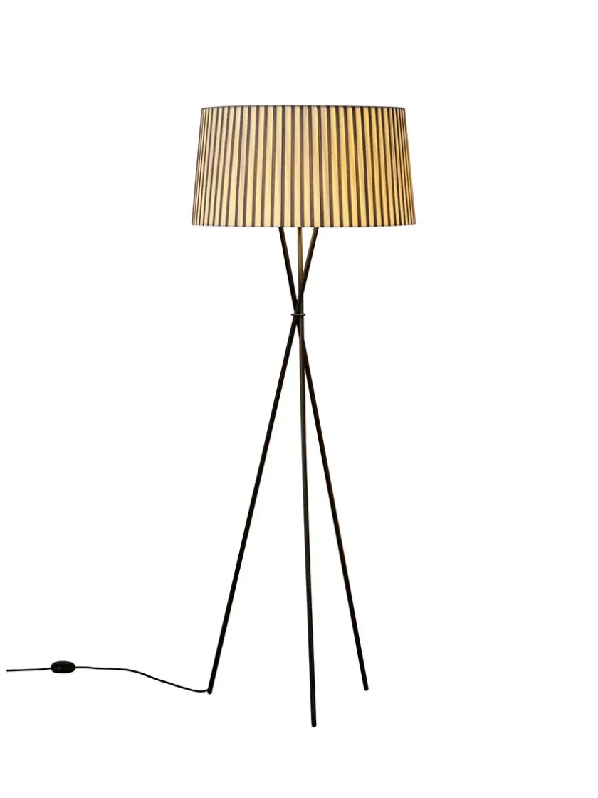 Santa & Cole Tripode Gulvlampe fra Santa and Cole, terracotta (G5)> Gulvlamper|Spots