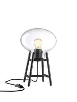 FDB Møbler U4 Hiti Bordlampe, klart glas/eg fra><noscript><img width=