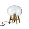 FDB Møbler U6 Mini Hiti Bordlampe, klart glas/eg fra> Spots