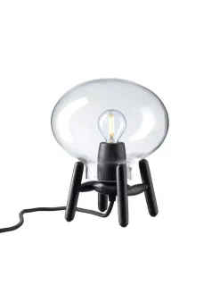 FDB Møbler U6 Mini Hiti Bordlampe, klart glas/eg fra> Spots