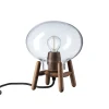 FDB Møbler U6 Mini Hiti Bordlampe, klart glas/valnød fra> Spots