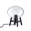 FDB Møbler U6 Mini Hiti Bordlampe, klart glas/sort eg fra> Spots