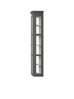 Lindebjerg Design Væghængt Vitrineskab Classic V4, antracit fra><noscript><img width=