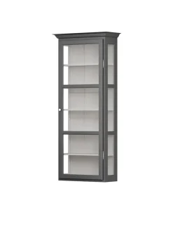 Lindebjerg Design Væghængt Vitrineskab Classic V4, lys grå fra><noscript><img width=