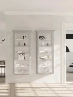 Lindebjerg Design Væghængt Vitrineskab Classic V4, sort fra><noscript><img width=