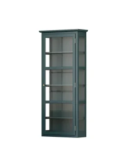 Lindebjerg Design Væghængt Vitrineskab N4, dark oak fra><noscript><img width=