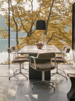 Vipp 452 Swivel Chair, curly edition fra> Spisebordsstole