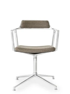 Vipp 452 Swivel Chair, dark sand fra> Spisebordsstole