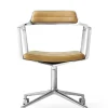 Vipp 452 Swivel Chair m/hjul, camel læder fra> Kontorstole