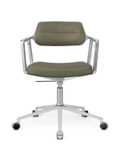 Vipp 453 Swivel+ Chair m/hjul, camel læder fra><noscript><img width=