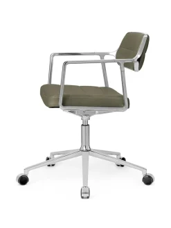 Vipp 453 Swivel+ Chair m/hjul, dark sand tekstil fra><noscript><img width=