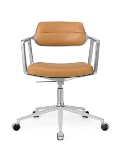 Vipp 453 Swivel+ Chair m/hjul, dark sand tekstil fra><noscript><img width=