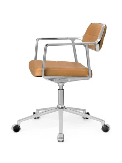 Vipp 453 Swivel+ Chair m/hjul, dark sand tekstil fra><noscript><img width=
