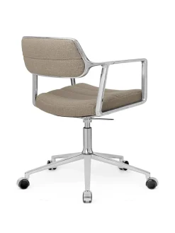 Vipp 453 Swivel+ Chair m/hjul, dark sand tekstil fra><noscript><img width=