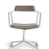 Vipp 452 Swivel Chair m/hjul, dark sand fra> Kontorstole
