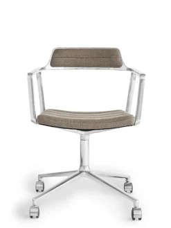 Vipp 452 Swivel Chair m/hjul, dark sand fra> Kontorstole