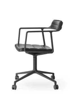 Vipp 452 Swivel Chair m/hjul, dark sand fra><noscript><img width=