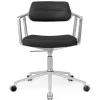 Vipp 453 Swivel+ Chair m/hjul, sort læder fra> Kontorstole