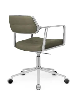 Vipp 453 Swivel+ Chair m/hjul, sort læder fra><noscript><img width=