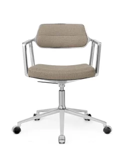 Vipp 453 Swivel+ Chair m/hjul, sort læder fra><noscript><img width=